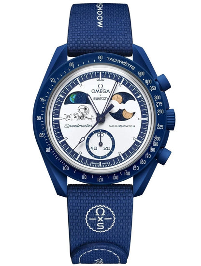 Swatch x Omega Snoopy Moonswatch Mission To Earthphase Moonshine Gold